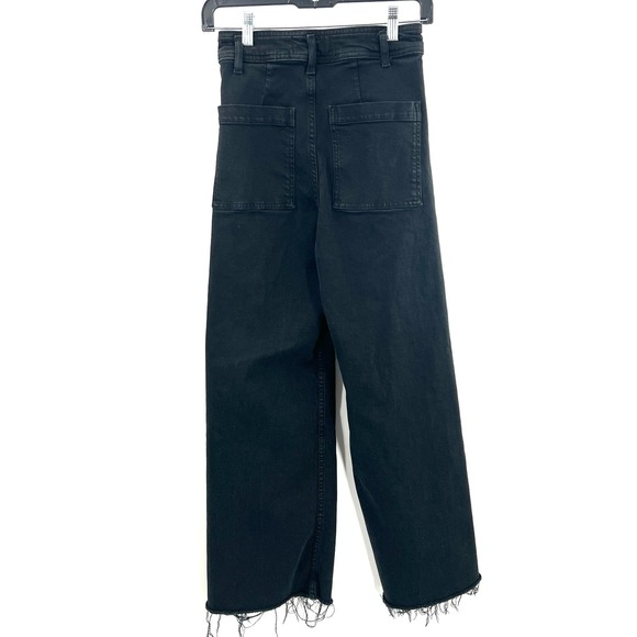 Zara the Marine wide leg Straight high rise wide leg black vintage inspired 2 - Picture 8 of 12